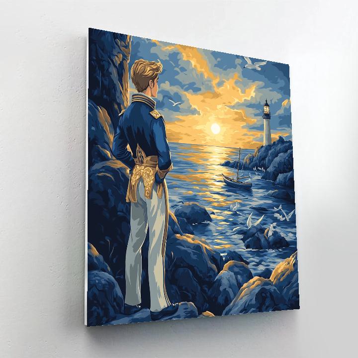 Prince Eric Shore Watch Disney paint by numbers