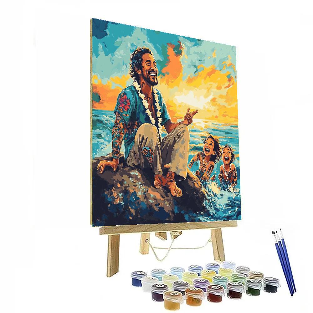 Maui Ocean Tale Disney painting number kit