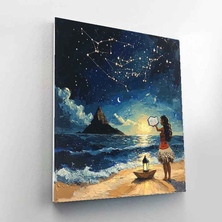 Moana Wayfinder Night Disney Paint by numbers art