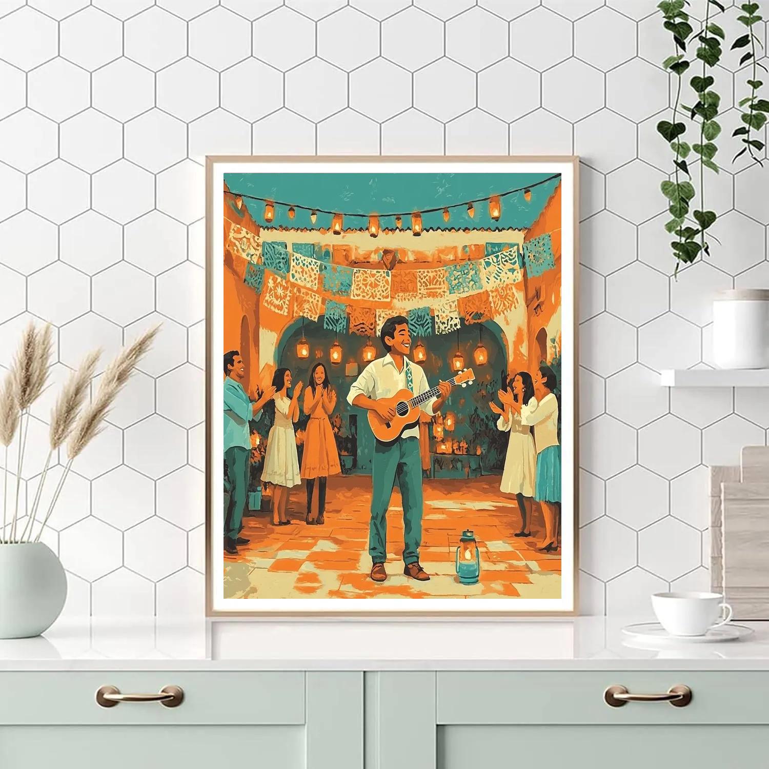 Miguel Plaza Song Disney Number painting