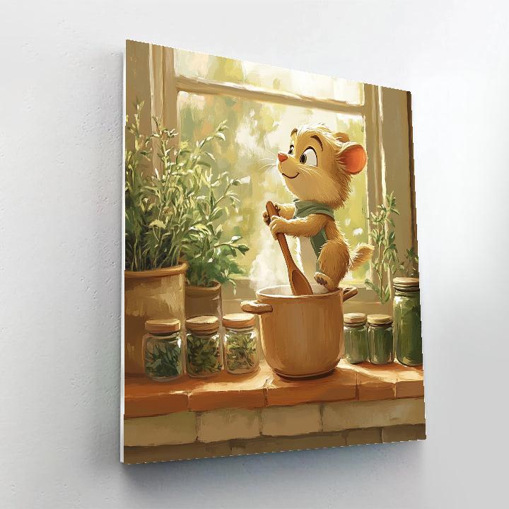 Remy Tiny Chef Disney painting number kit