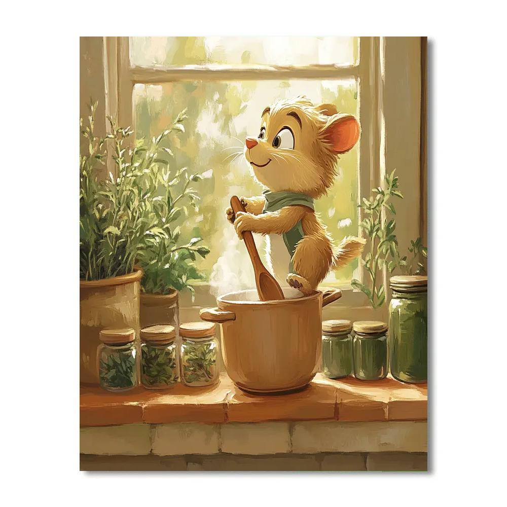 Remy Tiny Chef Disney painting number kit