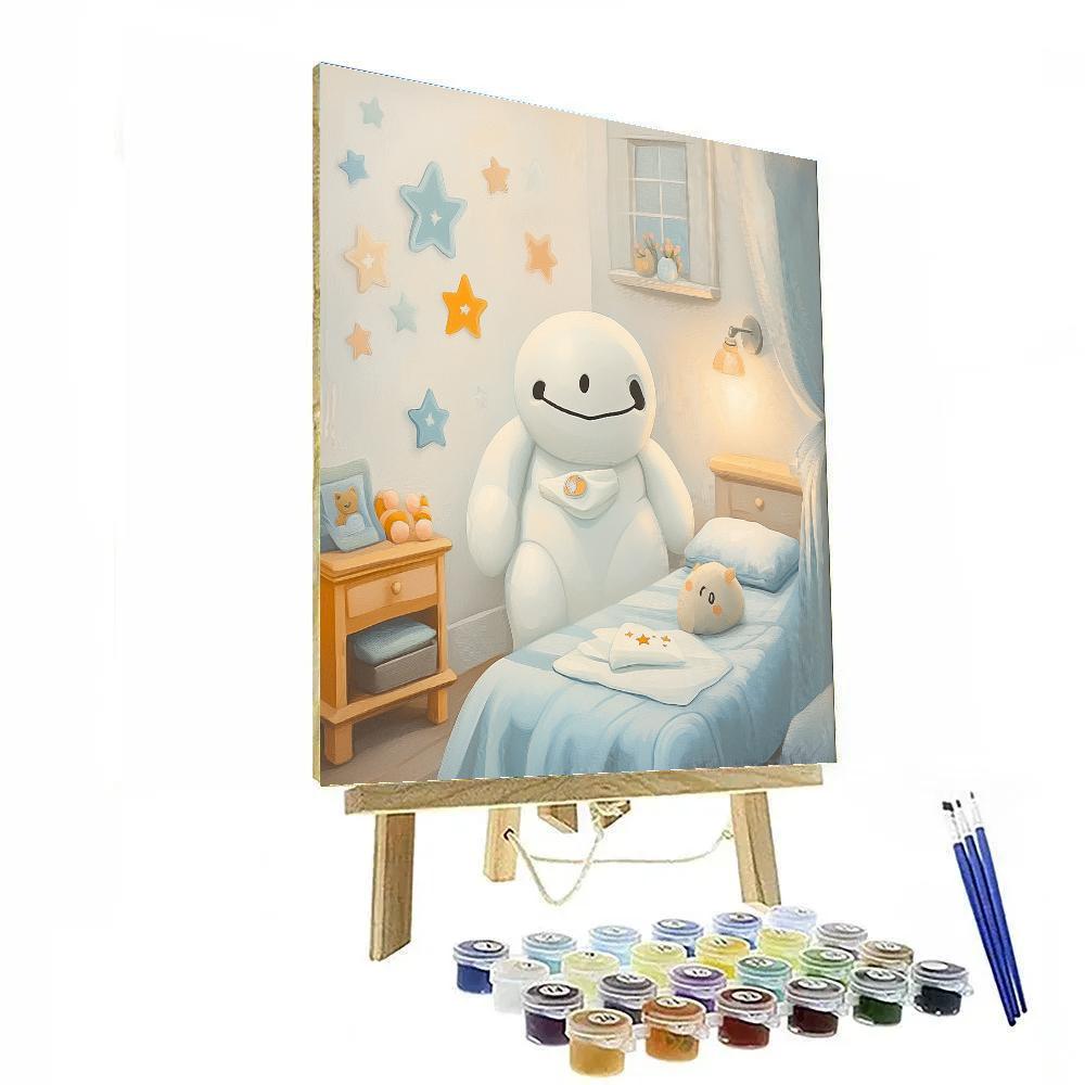 Baymax Caring Check Disney painting number kit