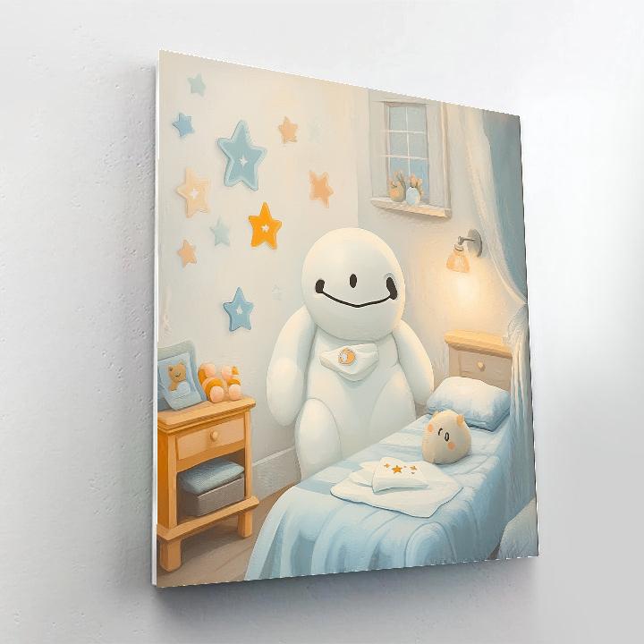 Baymax Caring Check Disney painting number kit