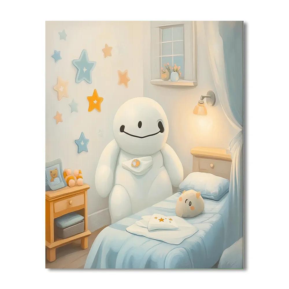 Baymax Caring Check Disney painting number kit