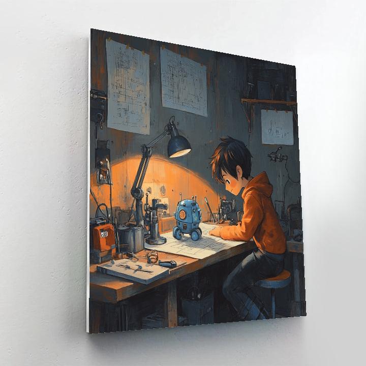 Hiro Workshop Invent Disney Number painting