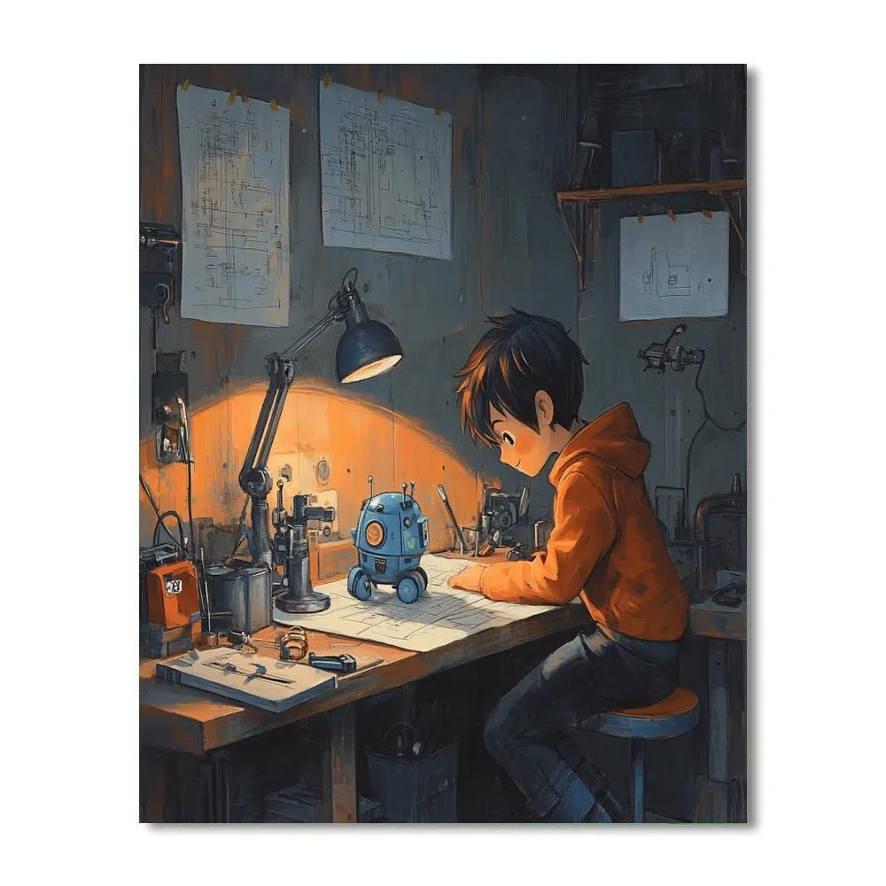 Hiro Workshop Invent Disney Number painting