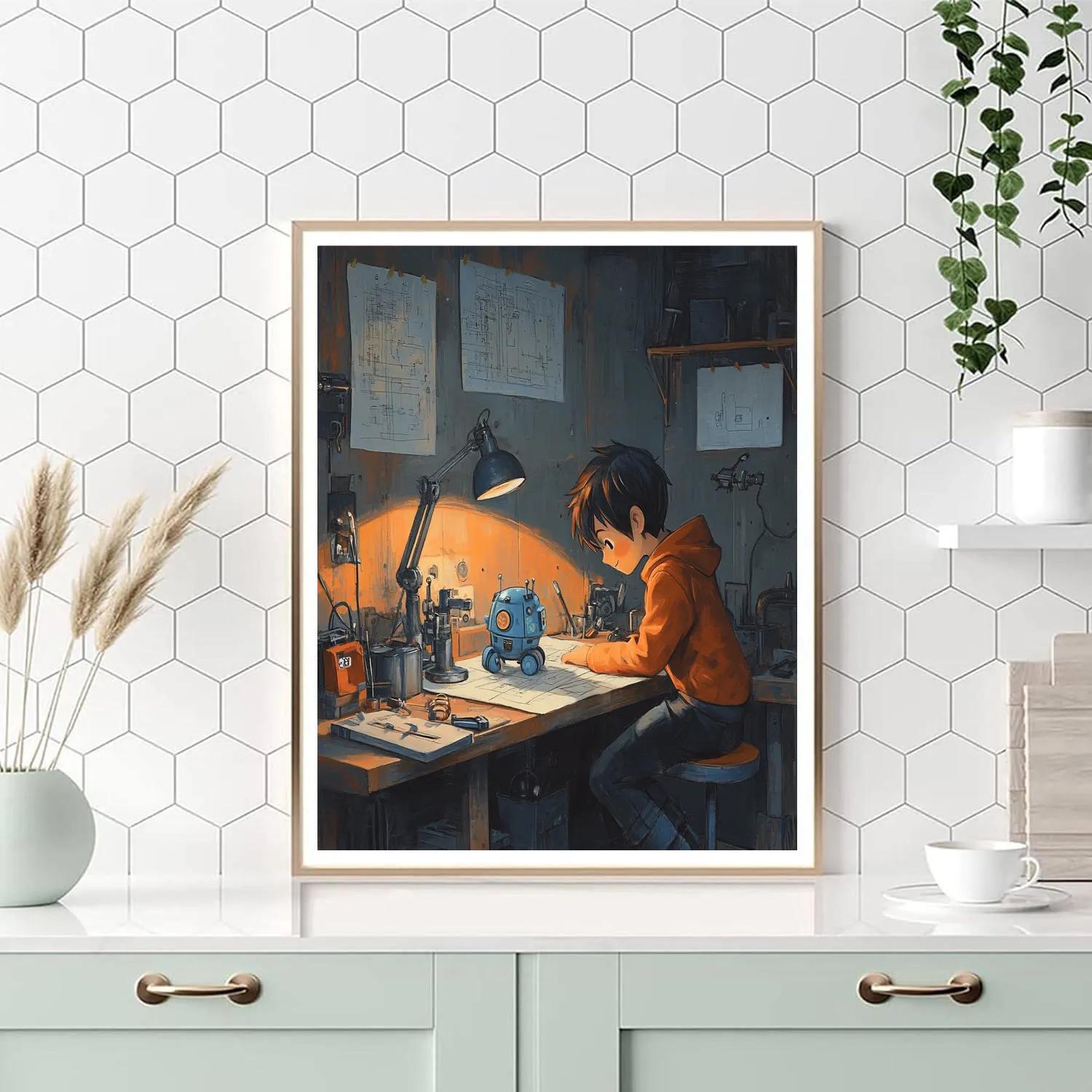 Hiro Workshop Invent Disney Number painting