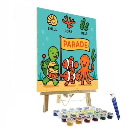 Coral Reef Planet Parade painting number kit