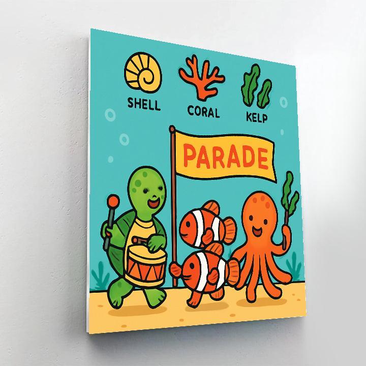 Coral Reef Planet Parade painting number kit
