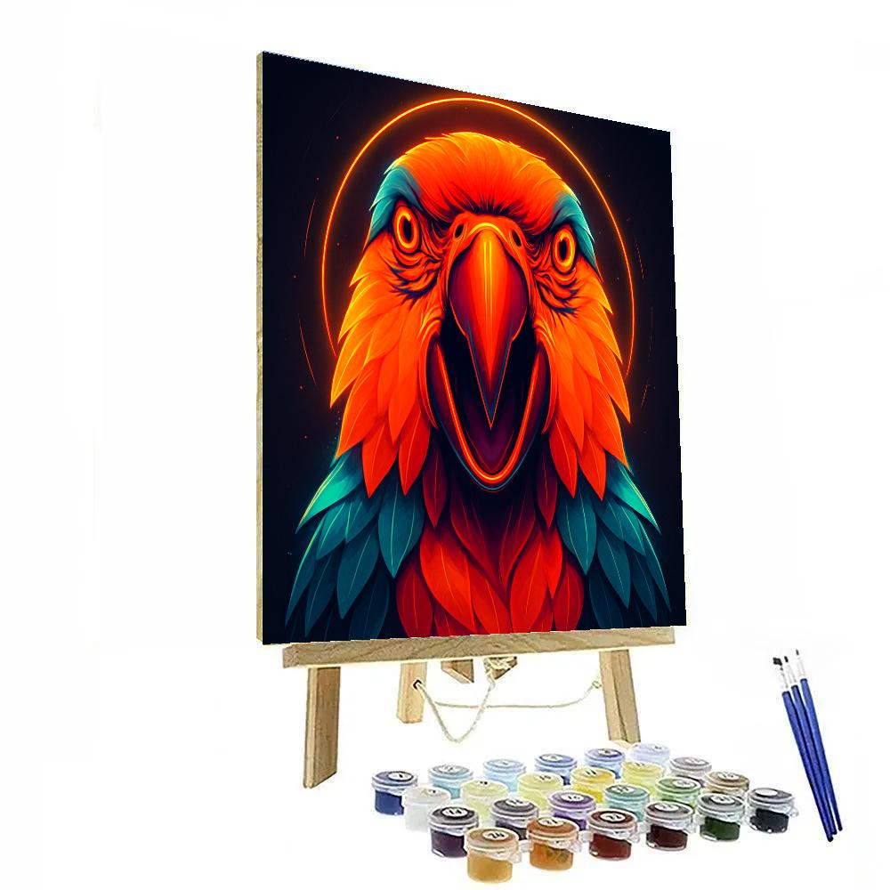 Solar Flare Macaw Portrait Paint by numbers kits