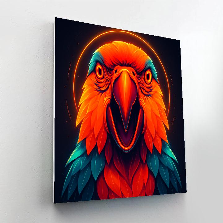 Solar Flare Macaw Portrait Paint by numbers kits