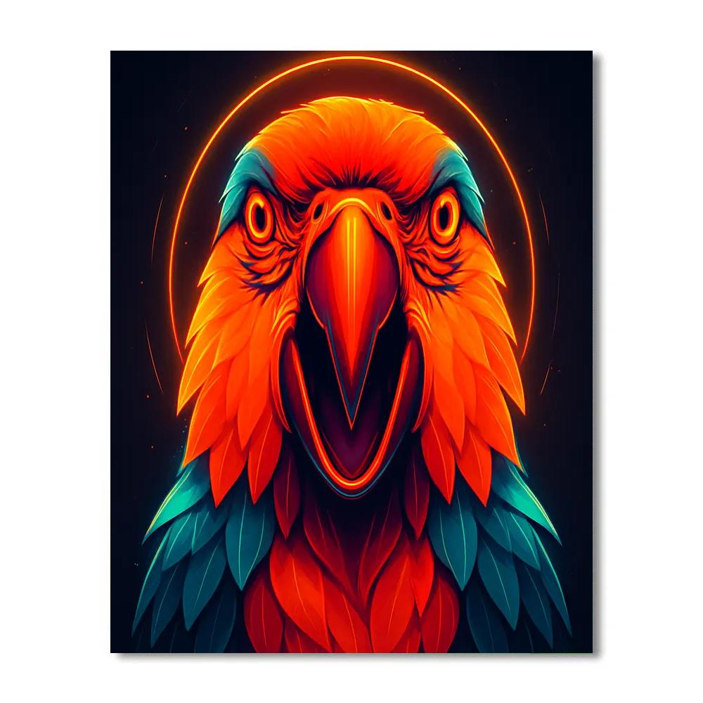 Solar Flare Macaw Portrait Paint by numbers kits