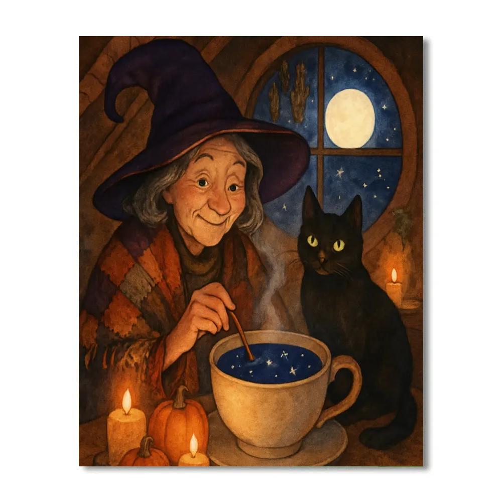 The Witchs Teacup Observatory paint by numbers