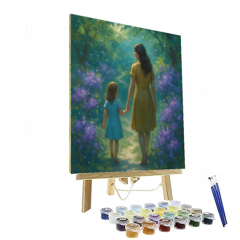 Cosmic Garden Handholding Walk painting number kit