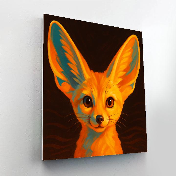 Saffron Mirage Fennec Gaze paint by numbers