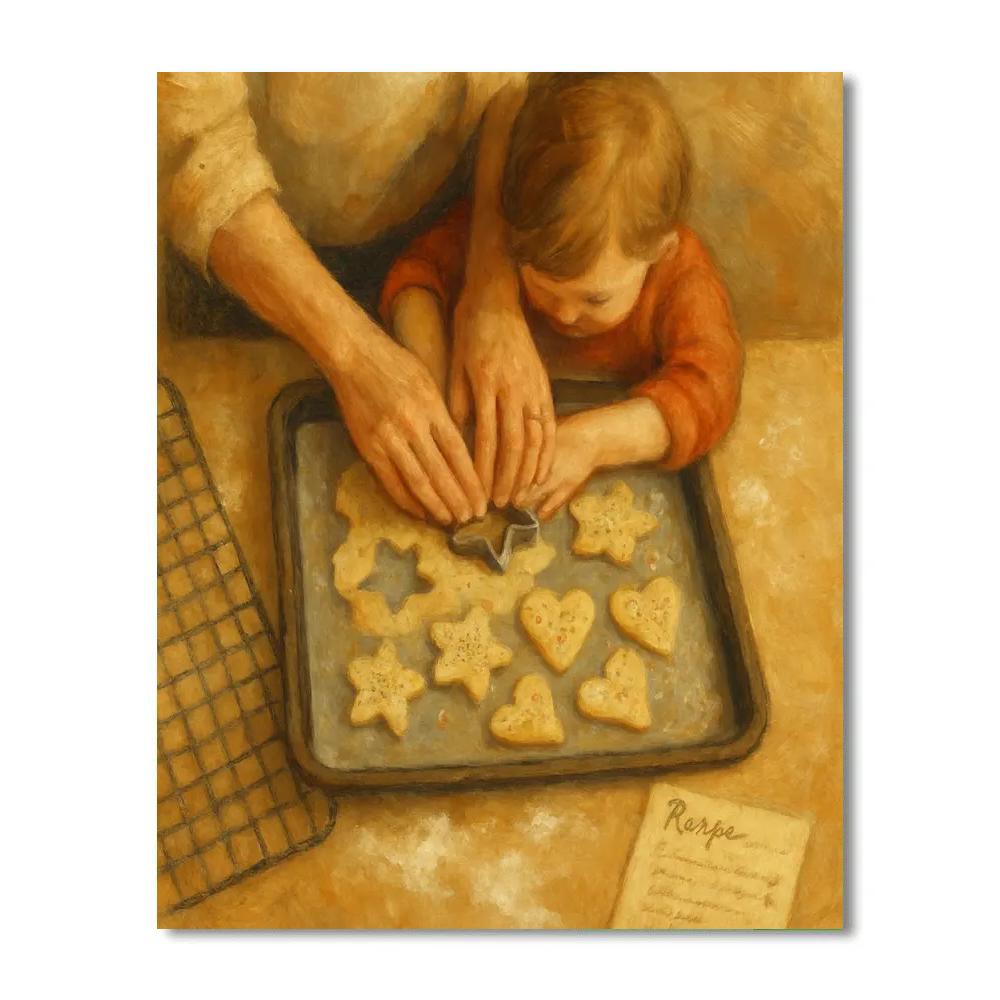 Kitchen Constellation Cookie Lesson Paint by numbers art