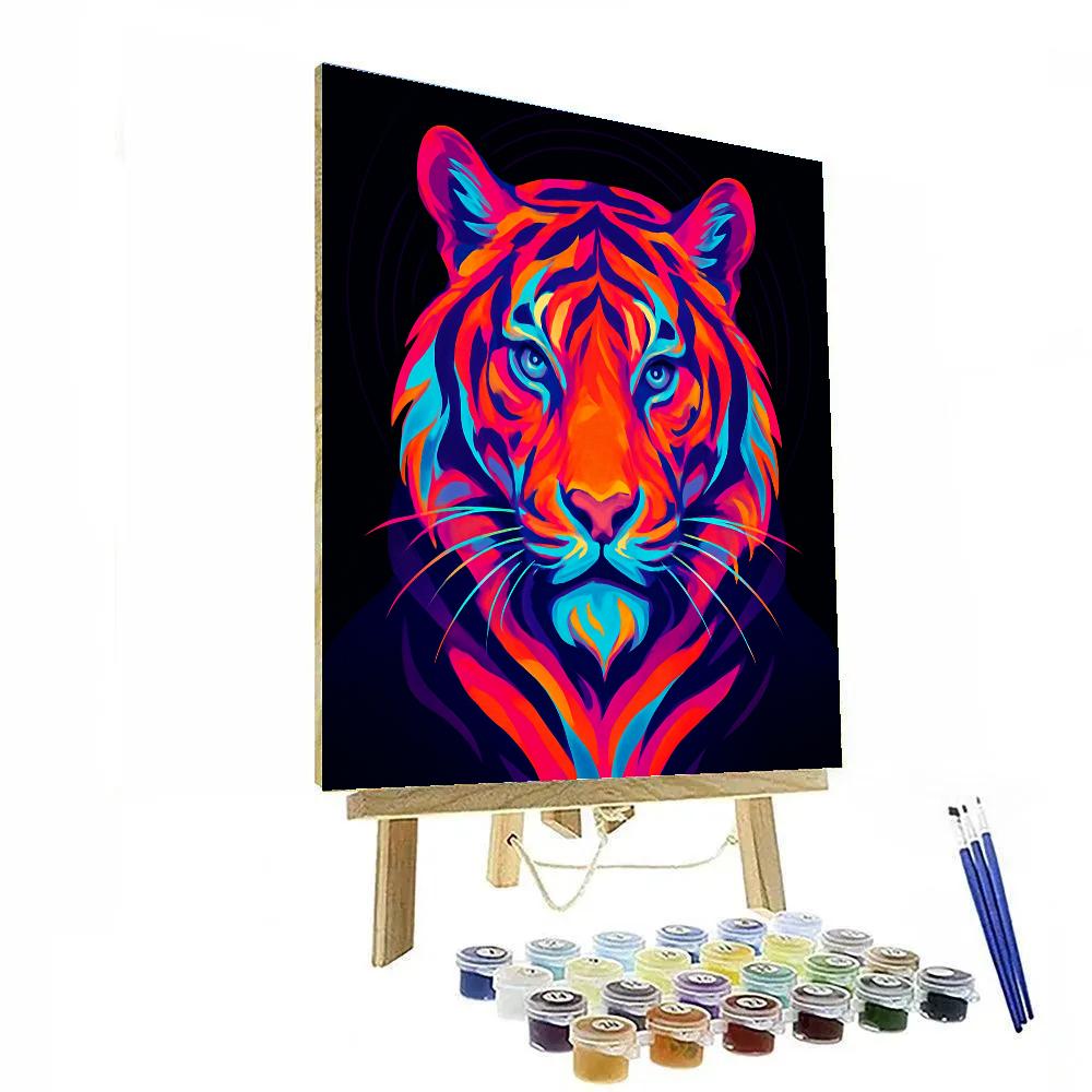 Koi Nebula Tiger Face Off paint by color