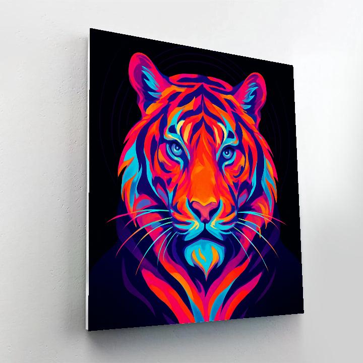 Koi Nebula Tiger Face Off paint by color