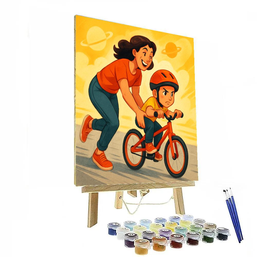 First Bike Ride Gravity Assist paint by color