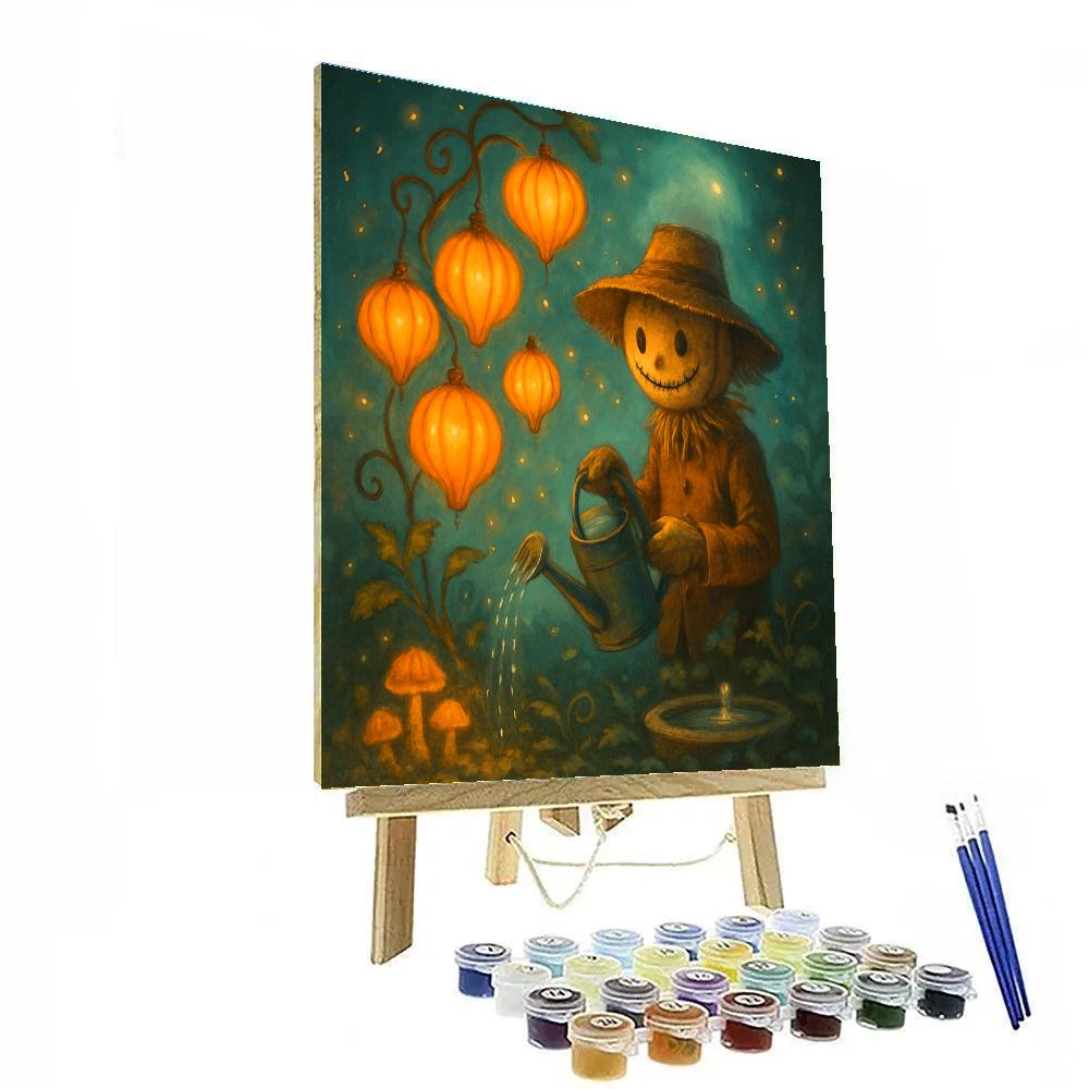 The Floating Garden Of Lantern Gourds Numbered painting kits