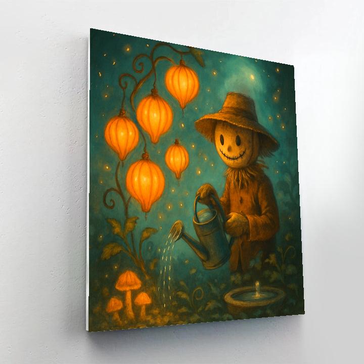 The Floating Garden Of Lantern Gourds Numbered painting kits