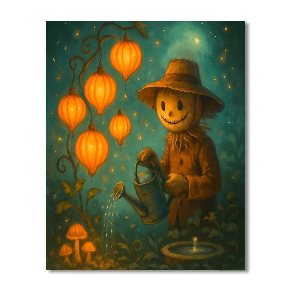 The Floating Garden Of Lantern Gourds Numbered painting kits