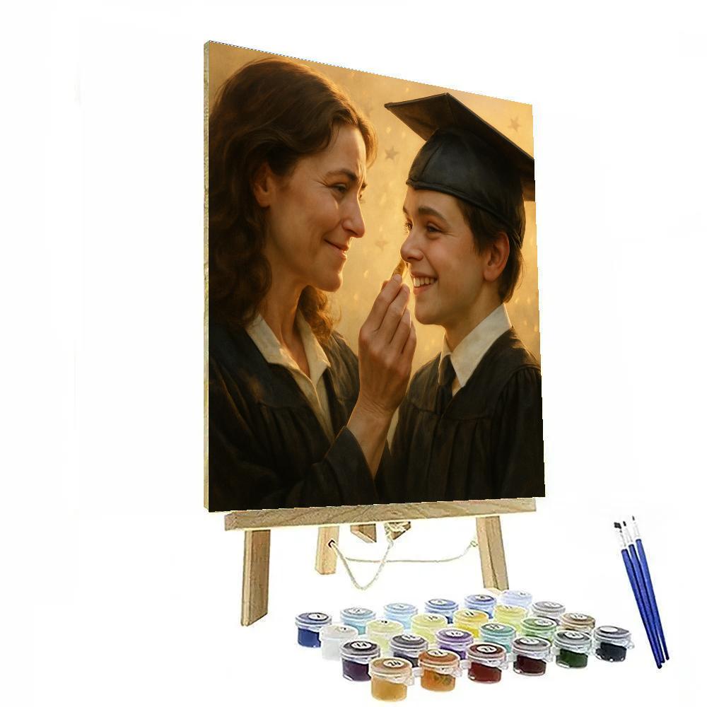 Graduation Cap Fix Before The Walk Numbered painting kits