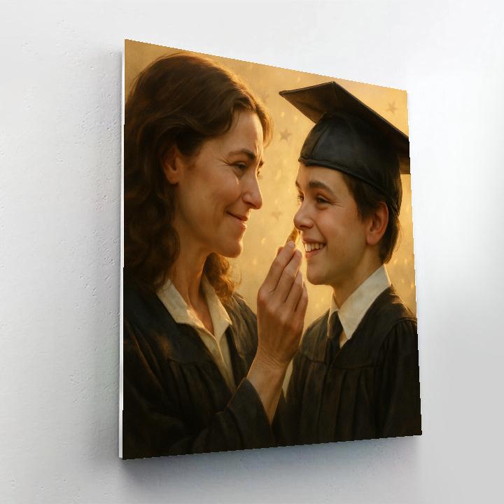 Graduation Cap Fix Before The Walk Numbered painting kits