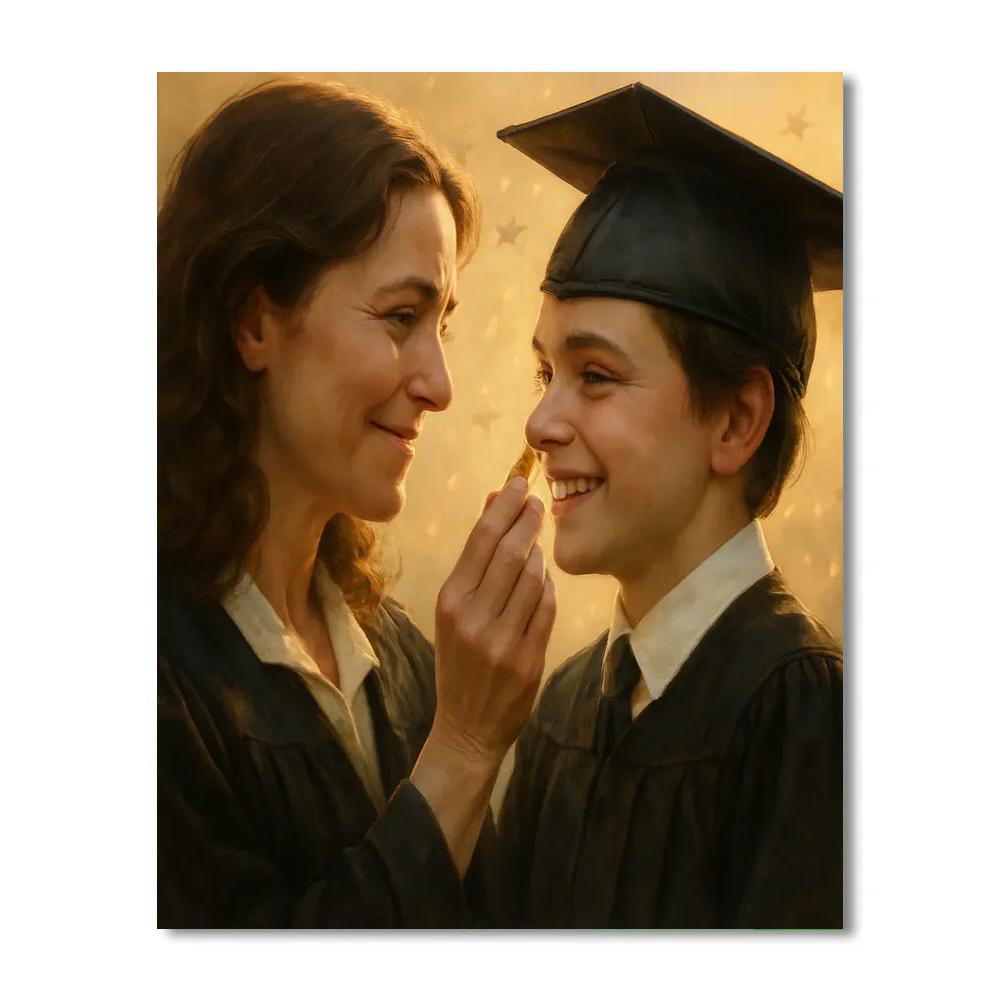 Graduation Cap Fix Before The Walk Numbered painting kits