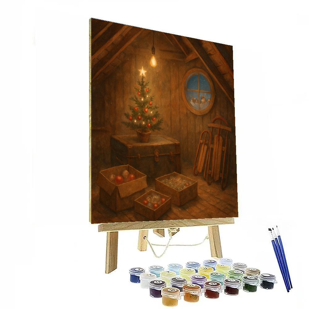 Grandpas Attic Of Christmas Memories paint by number