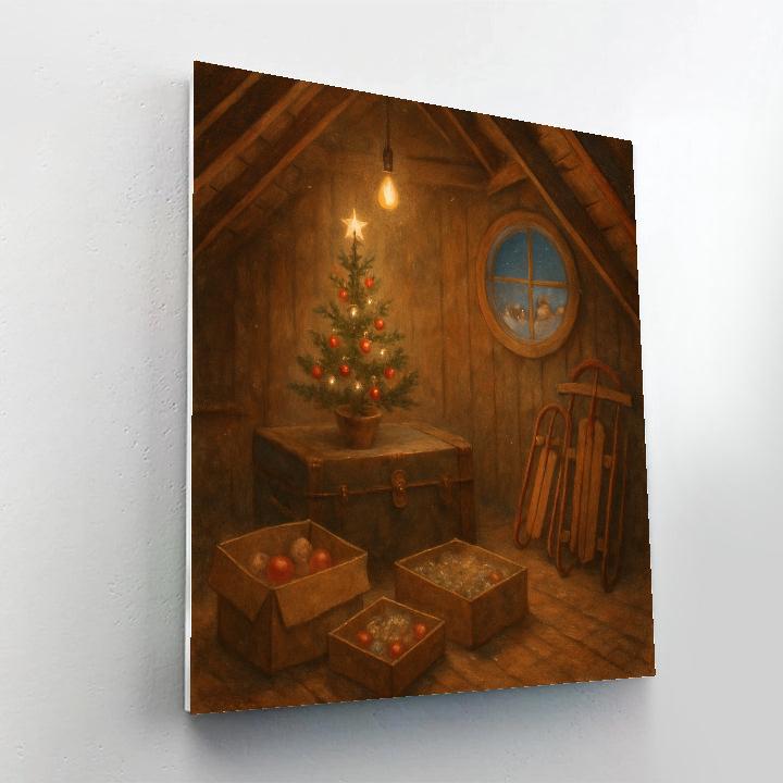 Grandpas Attic Of Christmas Memories paint by number