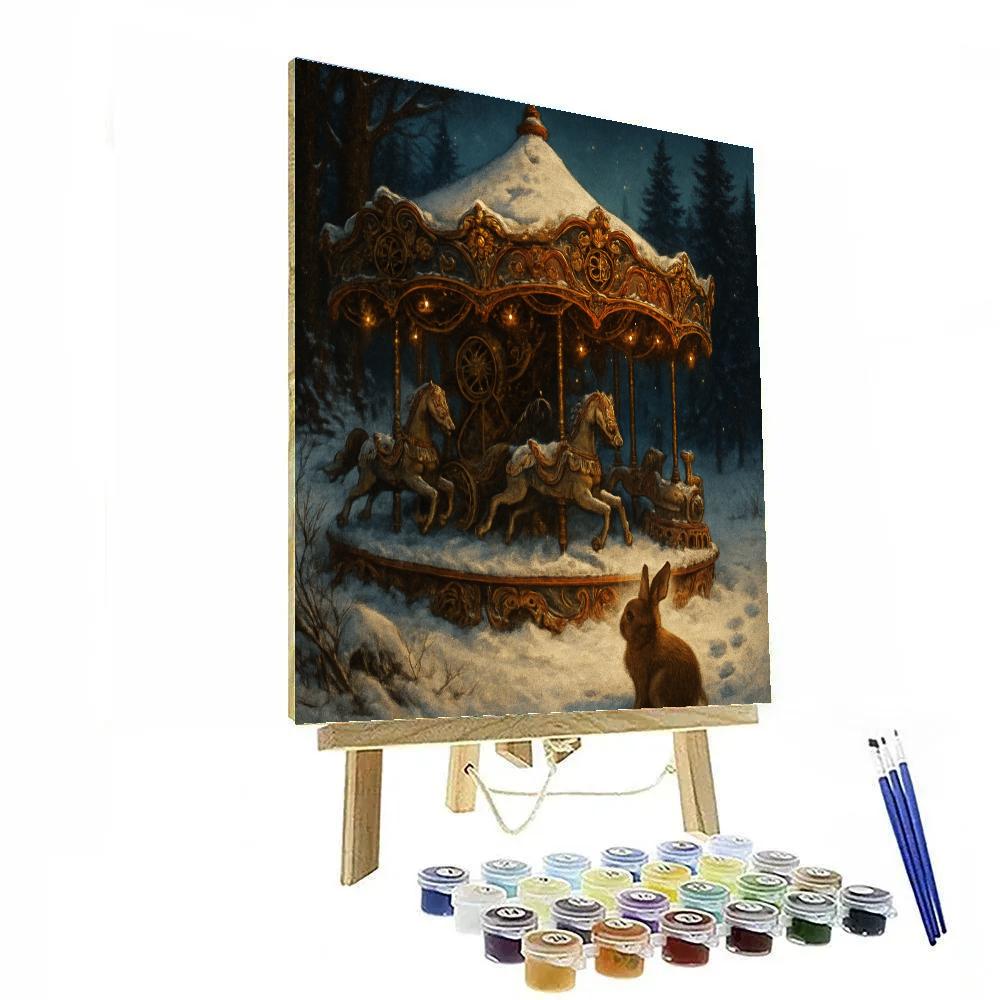 Snowbound Carousel Of Clockwork Toys DIY paint by numbers
