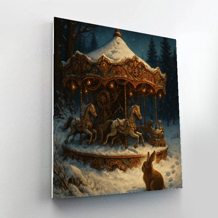 Snowbound Carousel Of Clockwork Toys DIY paint by numbers