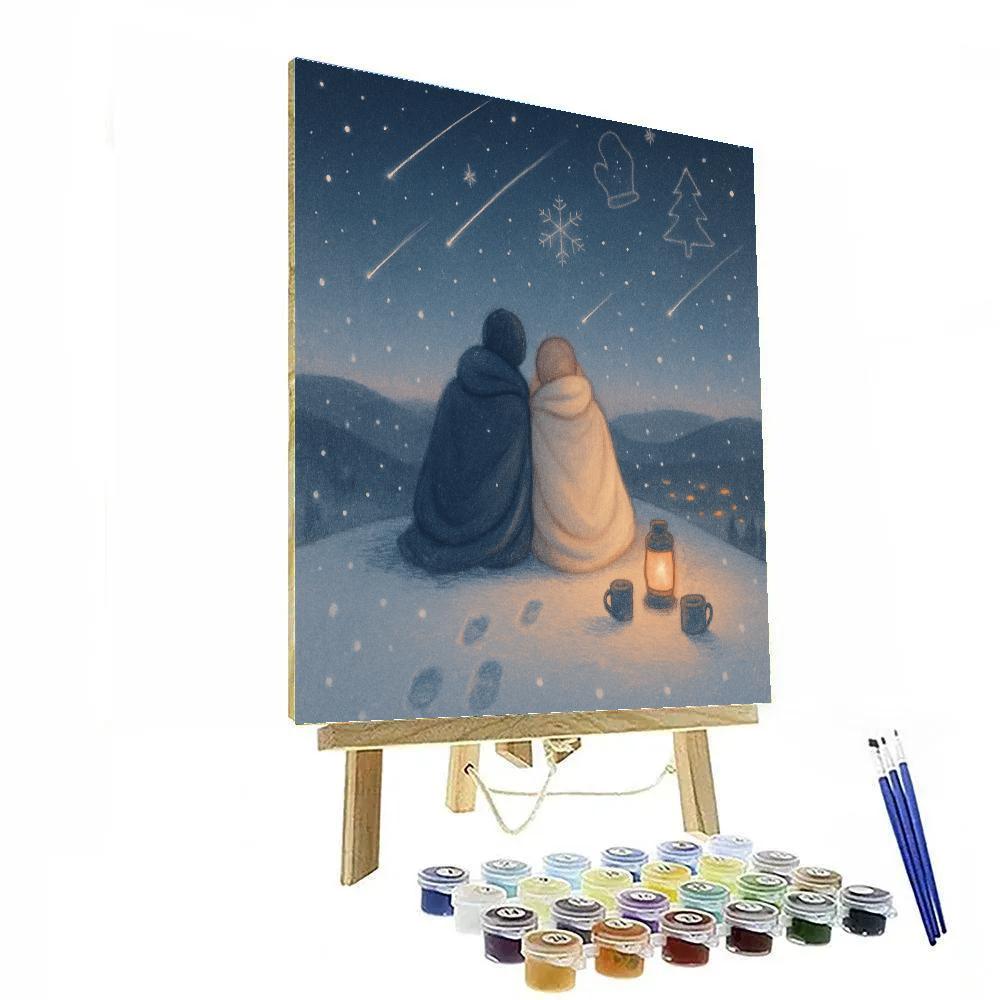 Christmas Stargazers On The Frozen Hill DIY paint by numbers
