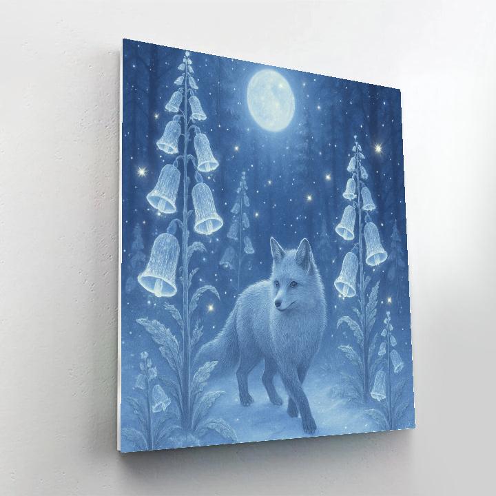 Moonlit Christmas Foxglove Glade paint by numbers