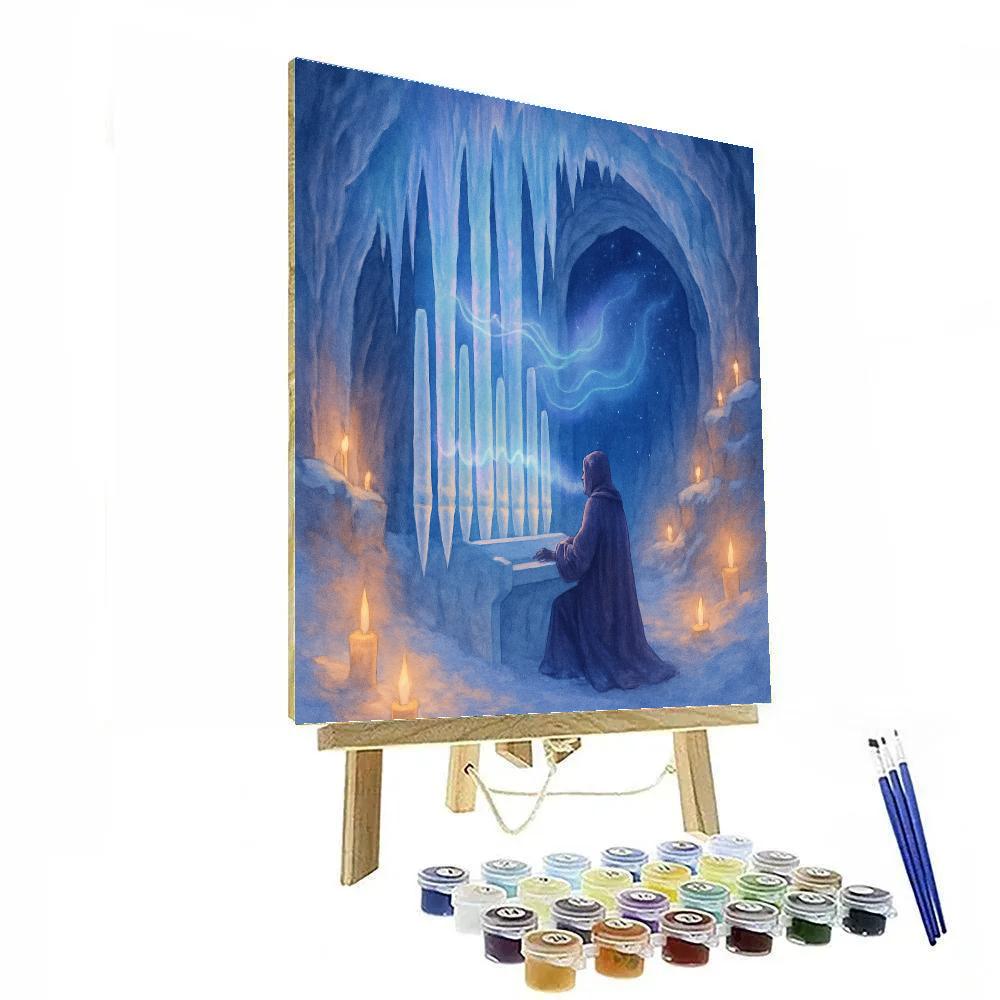Icicle Organ Concert In The Frozen Chapel DIY paint by numbers