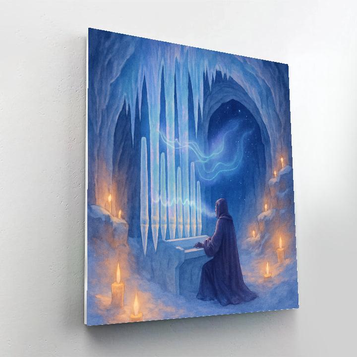 Icicle Organ Concert In The Frozen Chapel DIY paint by numbers