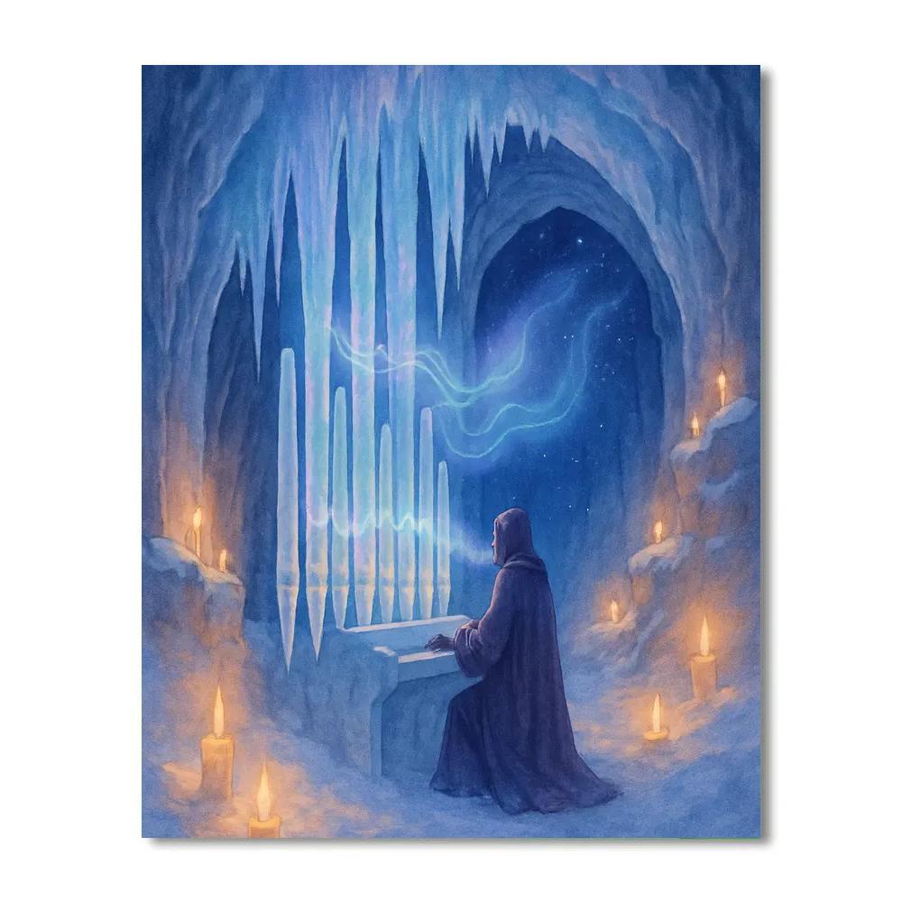 Icicle Organ Concert In The Frozen Chapel DIY paint by numbers