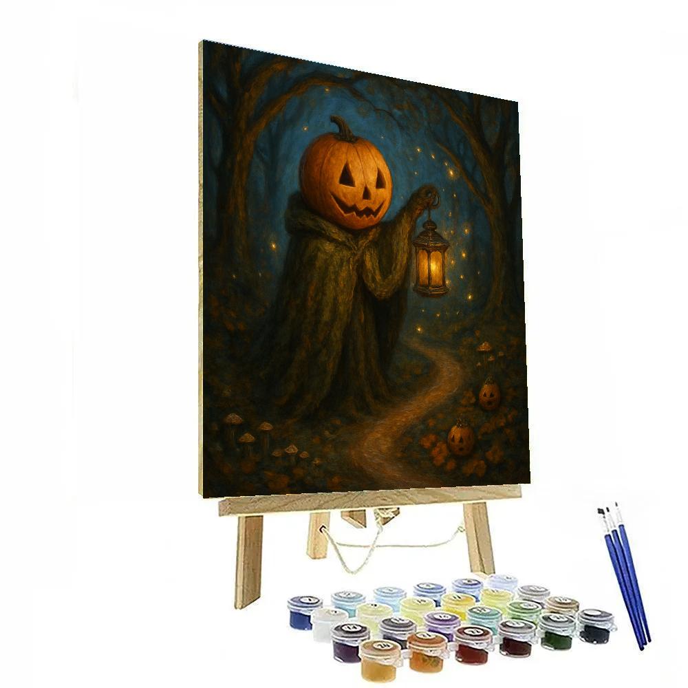 Lantern Bearer Of The Pumpkin Hollow painting number kit