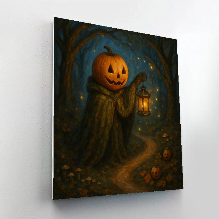 Lantern Bearer Of The Pumpkin Hollow painting number kit