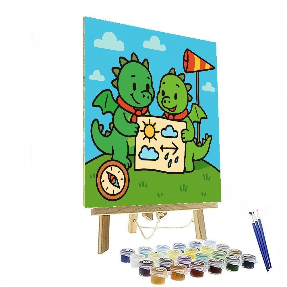 Mountain Dragon Scouts Map The Weather paint by color