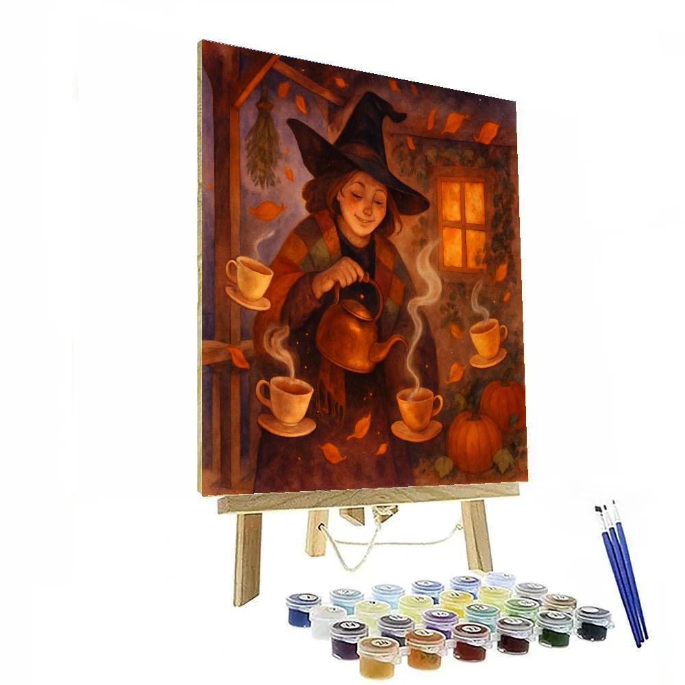 The Teacup Coven Cottage Numbered painting kits