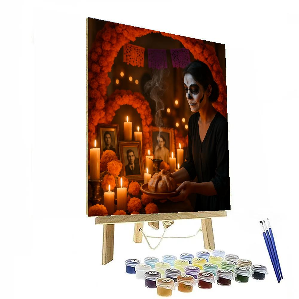 Day Of The Dead Candlelit Ofrenda In Oaxaca Paint by numbers kits