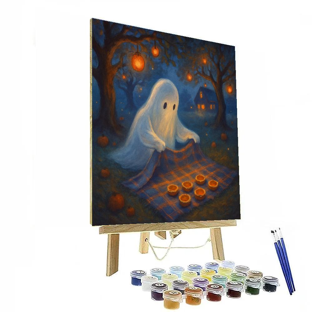 Midnight Orchard Ghost Picnic Paint by numbers kits
