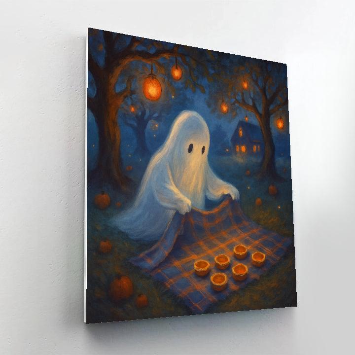 Midnight Orchard Ghost Picnic Paint by numbers kits