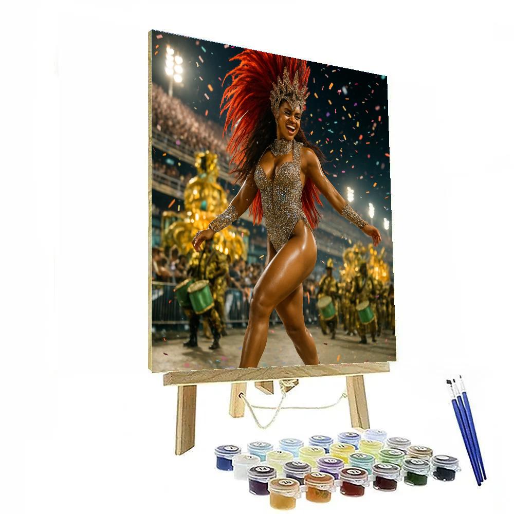 Rio Carnival Sambadrome Spotlight Moment painting number kit