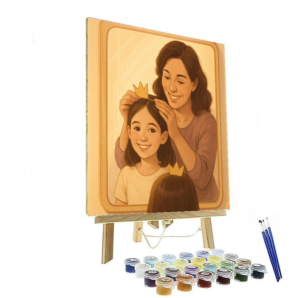 Mirror Crown Before School Paint by numbers kits