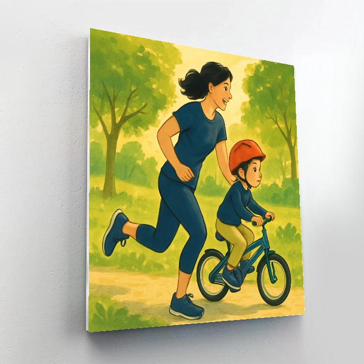 Bike Balance Coaching DIY paint by numbers