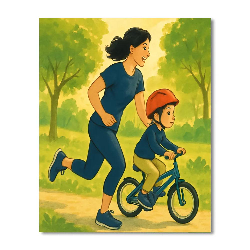 Bike Balance Coaching DIY paint by numbers